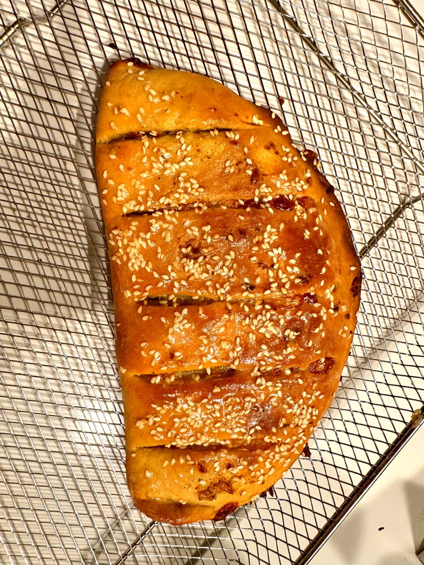 Sesame Sourdough Calzone
